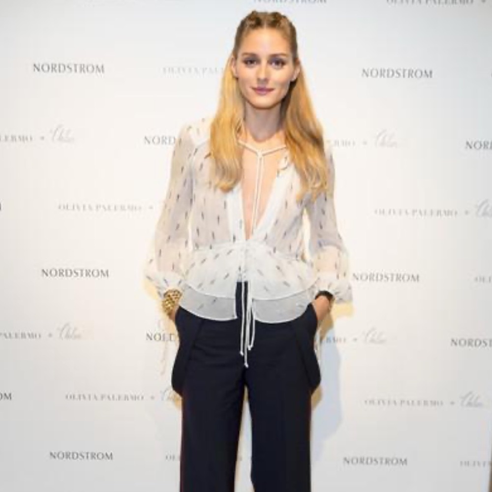 Olivia Palermo chelsea28 silk blouse